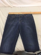 Adult Women&#39;s Old Navy The Flirt Blue Denim Cotton Blend Stretch Jeans 8R 32275 - £13.86 GBP