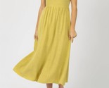Endless Blu. Puff Sleeve Open-Back Midi Dress Size S - $40.59