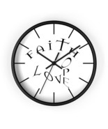 Wall Clock &quot;Faith Hope Love&quot; - $34.99