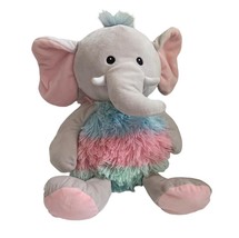 Hug Fun Plush Elephant Stuffed Animal Soft Shaggy Lovey Baby  Blue Pink More - £11.41 GBP