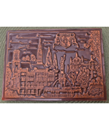 Zittau Germany City Scene, Copper Embossed, Enameled Plaque, [e-01] - $183.98 MXN