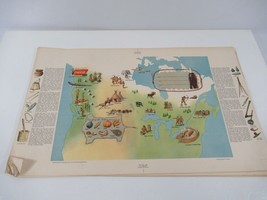 Canada Coca Cola Map First Nations History Textbook Dust Covers Paper Vtg x 7 - £30.13 GBP
