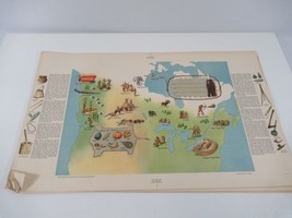 Canada Coca Cola Map First Nations History Textbook Dust Covers Paper Vtg x 7 - £29.64 GBP