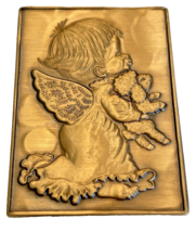 Brooch Angel Pin Wendell August Forge Collectible Solid Bronze Signed Jewelry - £22.56 GBP