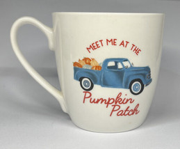 Meet Me at the Pumpkin Patch Truck Coffee Tea Mug Fall Autumn Harvest Farmhouse - £9.04 GBP