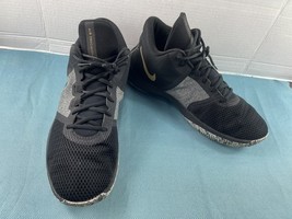 Nike Air Sneakers Men 14 M Precision 2 Running Basketball Shoes Black Go... - $27.54