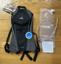 EMS Flume Hydration Pack Backpack Platypus 2L Bladder New w/Tags Black Gray - $34.60