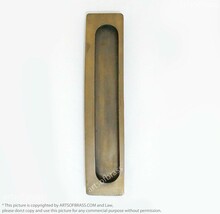 9.84&quot; Vintage Long Baldwin FLUSH Pull Solid Brass Sliding Door Handle - £35.97 GBP