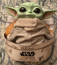 Star Wars Mandalorian The Child Baby Yoda Grogu Plush 11” H New NIP Hard... - £7.58 GBP
