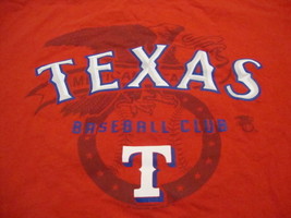 MLB Texas Rangers Major League Baseball Fan Club Genuine Merchandise T Shirt L - £12.21 GBP