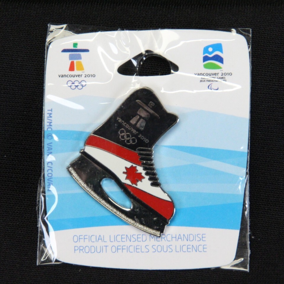 Vancouver 2010 Olympics Canada Hockey Skate Pin Official Licensed Souven... - $19.59