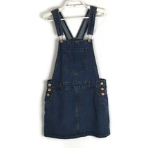 Forever 21 Womens Skirt Size S Small Coverall Medium Wash Denim Buttons ... - £15.98 GBP