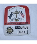 1991 Ryder Cup Kiawah Island The Ocean Course Grounds Pass Badge Ticket PGA - £77.84 GBP