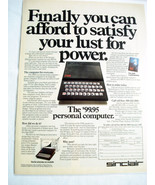 1982 Color Ad Sinclair ZX81 Personal Computer Sinclair Research Ltd Nash... - $10.92 CAD