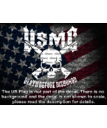 USMC Death Before Dishonor Skull &amp; Crossed M16&#39;s Vinyl Decal Sticker US ... - $126.41 MXN+