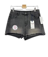 Super High Rise shorts 11 juniors womens fearless curvy black denim NEW - £14.80 GBP