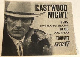 Eastwood Night Vintage Tv Guide Print Ad Clint Eastwood TPA15 - £4.64 GBP