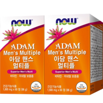 Now Foods Adam Man&#39;s Multivitamin 96g, 60caps, 2ea - $71.71