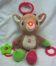 BABY RUDOLPH THE RED NOSED REINDEER W/ LIGHT &amp; SOUND 12&quot; Plush HANGING TOY - £15.80 GBP
