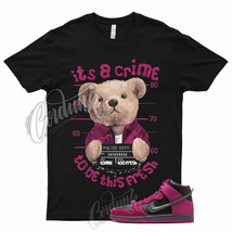 CRIME T Shirt to Match Dunk High Run The Active Pink Black Metallic Gold Jewels - £18.15 GBP+