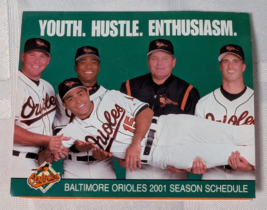 2001 BALTIMORE ORIOLES MLB BASEBALL TEAM SEASON SCHEDULE VINTAGE SPORTS ... - $5.44 CAD