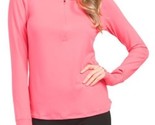 NWT Ladies UNDER ARMOUR Neon Coral Long Sleeve Mock Shirt - L &amp; XL - £31.44 GBP