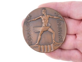 Emil Zettler (1878-1946) 1933 Chicago worlds fair bronze medallion - $133.65
