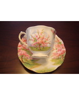 Royal Albert cup and saucer made in England, &quot;Blossom Time&quot; pattern[a*5-b2] - £42.83 GBP