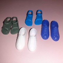 BARBIE Vintage Ken Tennis Shoes and Sandals River Shoes x4 - £8.70 GBP