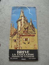 Vintage 1950s French Tourist Booklet - Brive La Gailarde France - $15.84