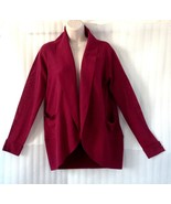 Spring Burgundy Red Woman Cardigan Jacket Sweater Knit Top size 10/12/M New - €22,33 EUR