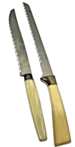 VTG Sheffield England Regent Stainless Lucite Handle Carving Knives Lot 2 - £11.66 GBP