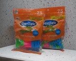 *2* DenTek Kids Fun Flossers 75-Ct Wild Fruit w/ Fluoride Extra Strong F... - $9.79