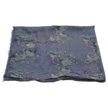 Zadig &amp; Voltaire Jean Bahamas Butterfly Blue Scarf Large Wrap Scarf Shawl - $118.80