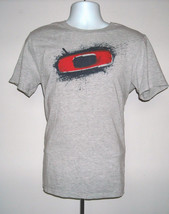 MENS OAKLEY T SHIRT X MEDIUM GRAY RED O SPLATTER LOGO - $22.72