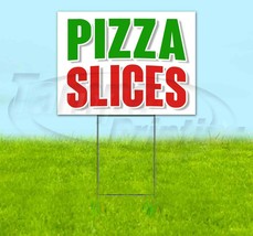Pizza Slices 18x24 Yard Sign Corrugated Plastic Bandit Lawn Usa - £22.62 GBP+