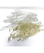 Vintage Clear Plastic Chandelier Ice Crystals Christmas Tree Decor Lot o... - $26.05 CAD