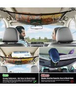Portable Car Ceiling Storage Net Car Roof Cargo Net Mesh Storage Bag Cam... - $430.81 MXN