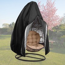 Upgraded Patio Egg Chair Covers With Zipper, Durable Large Wicker Egg Swing Chai - £29.72 GBP