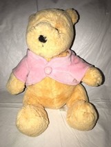 Winnie The Pooh Bear Disney Parks Plush Baby Chime 10” Soft Stitched Teddy - $16.99