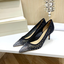 New Brand Women&#39;s Shoes Mesh Design Shoes Pointed Toe Thin Pumps Genuine Leather - £188.03 GBP