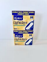 TWO Vintage 1994/2000 Kotex Lightdays Unscented Pantyliners Liners 144 N... - $463.85 MXN