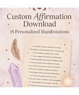 Custom Manifestation Affirmations – 15 Powerful Personalized Affirmation... - $34.00