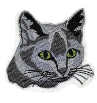 Amazing Custom Cat Portraits[Russian Cat Face ] Embroidered Iron On/Sew Patch [3 - £8.22 GBP