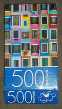 Colorful Windows Cardinal 500 Piece Jigsaw Puzzle 11 x 14 Unique Shaped ... - $5.94