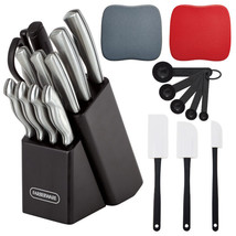 Classic 22-piece Stamped Stainless Steel Cutlery and Utensil Set knife set - £37.94 GBP