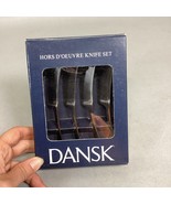 Dansk Hors D&#39; Oeuvres Appetizer Charcuterie Knife Set S/4 - $14.84