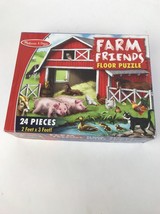 Farm Friends Floor Puzzle by Melissa &amp; Doug 24 Large Pieces 2 Feet X 3 Feet - £15.97 GBP