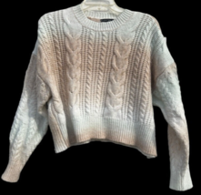 Womens Medium Love Tree Ombré Cropped Sweater - £13.08 GBP