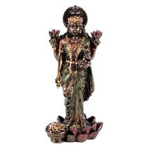 SMALL LAKSHMI STATUE 3" Standing Hindu Indian Wealth Goddess NEW Resin L... - $14.36